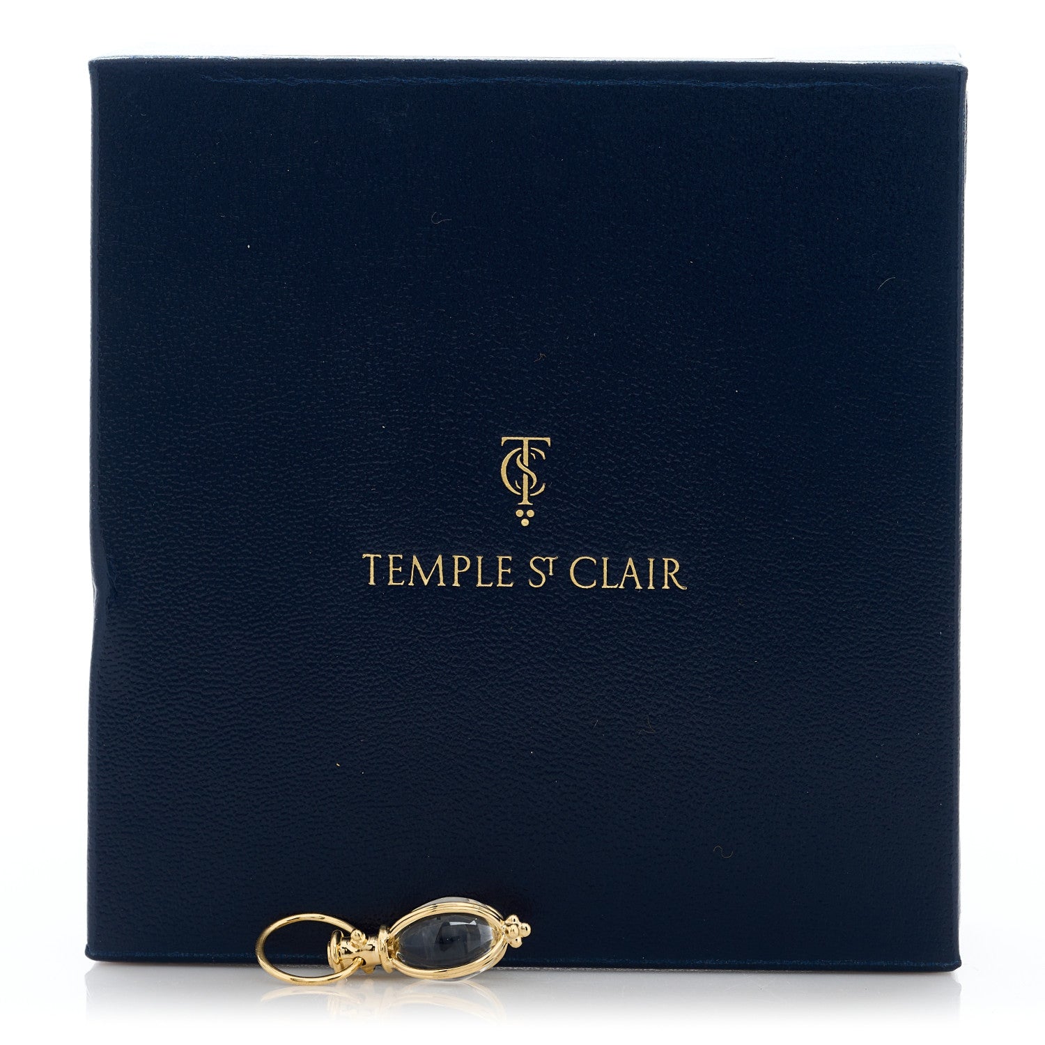 Temple St. Clair 18K Yellow Gold Rock Crystal XS Amulet Pendant 2 of 5