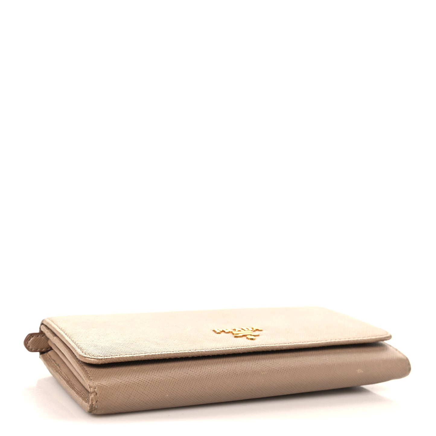 Saffiano Metal Continental Flap Wallet Cammeo