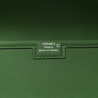Hermes Swift Shiny Alligator Jige Elan Touch 29 Clutch Bambou 6 of 7