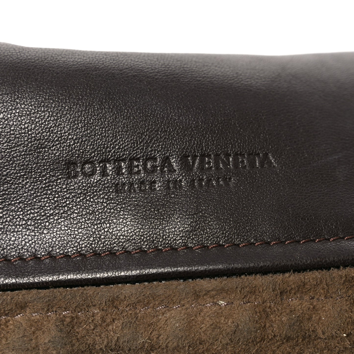 Nappa Intrecciato Messenger Bag Ebano