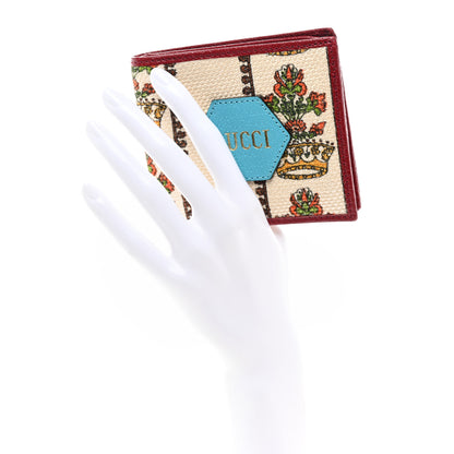 Gucci Canvas Calfskin 100 Centennial Music Wallet Multicolor 2 of 8