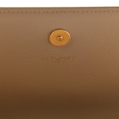 Saint Laurent Grain De Poudre Classic Monogram Cassandre Clutch Nude 11 of 13