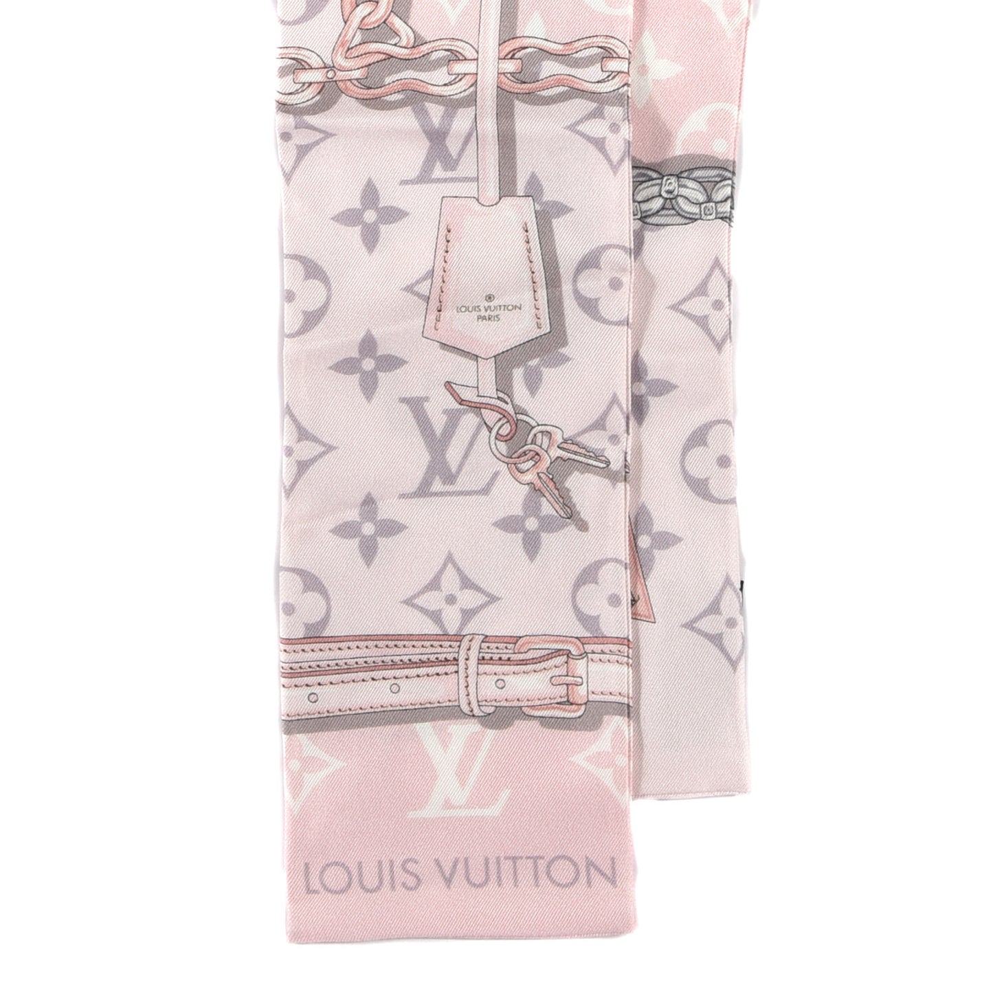 Silk Monogram Confidential Bandeau Light Pink