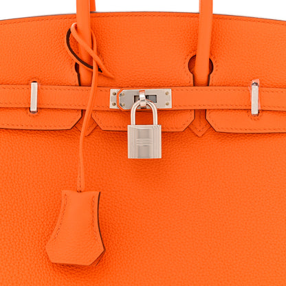 Hermes Togo Birkin 25 Orange Minium 8 of 11
