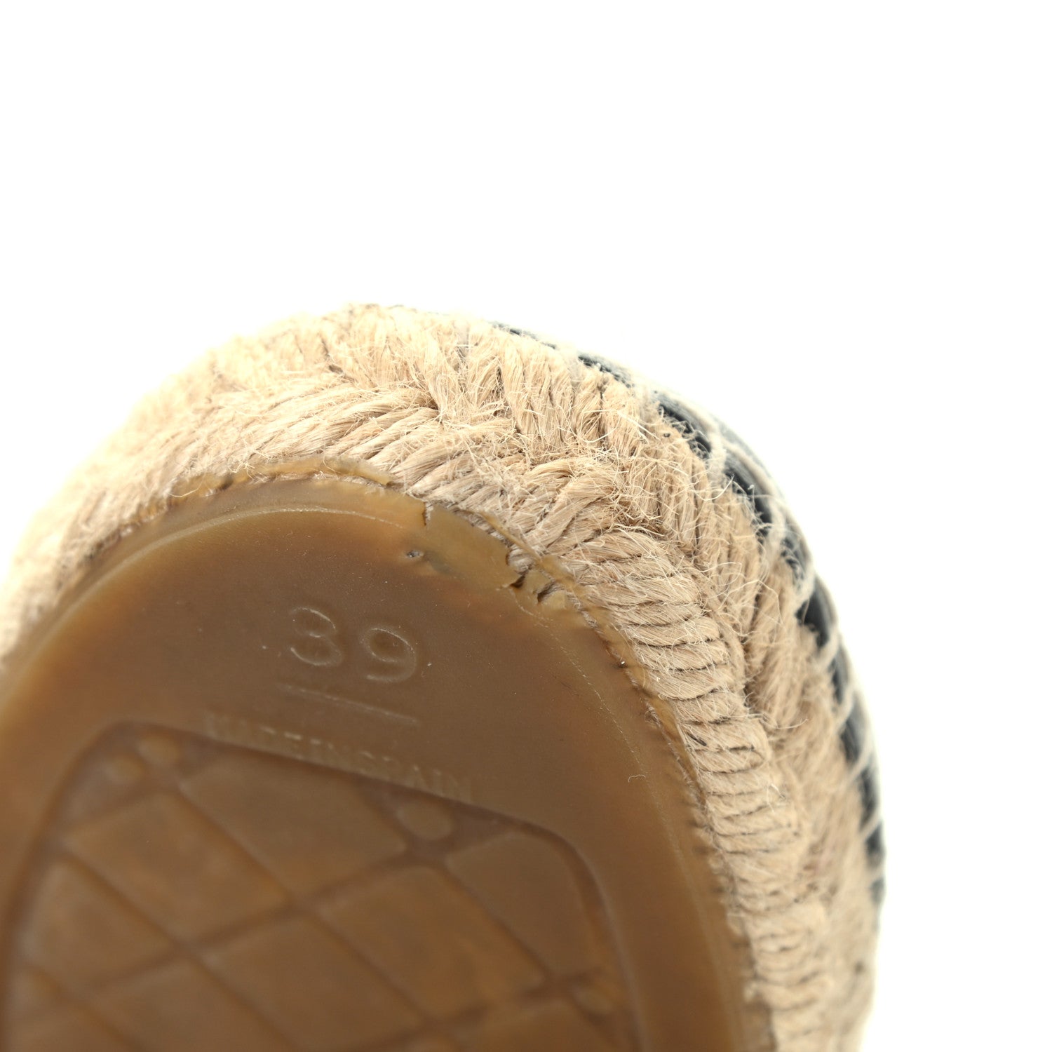 Chanel Lambskin CC Espadrilles 39 Black 9 of 14