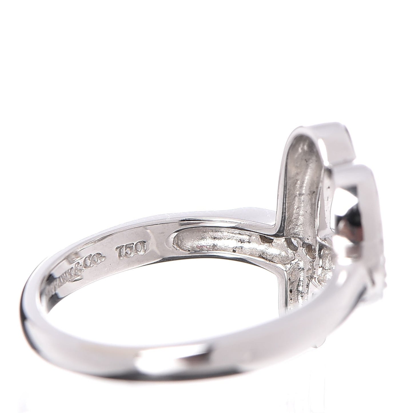 18K White Gold Diamond Paloma Picasso Loving Heart Ring 52 6