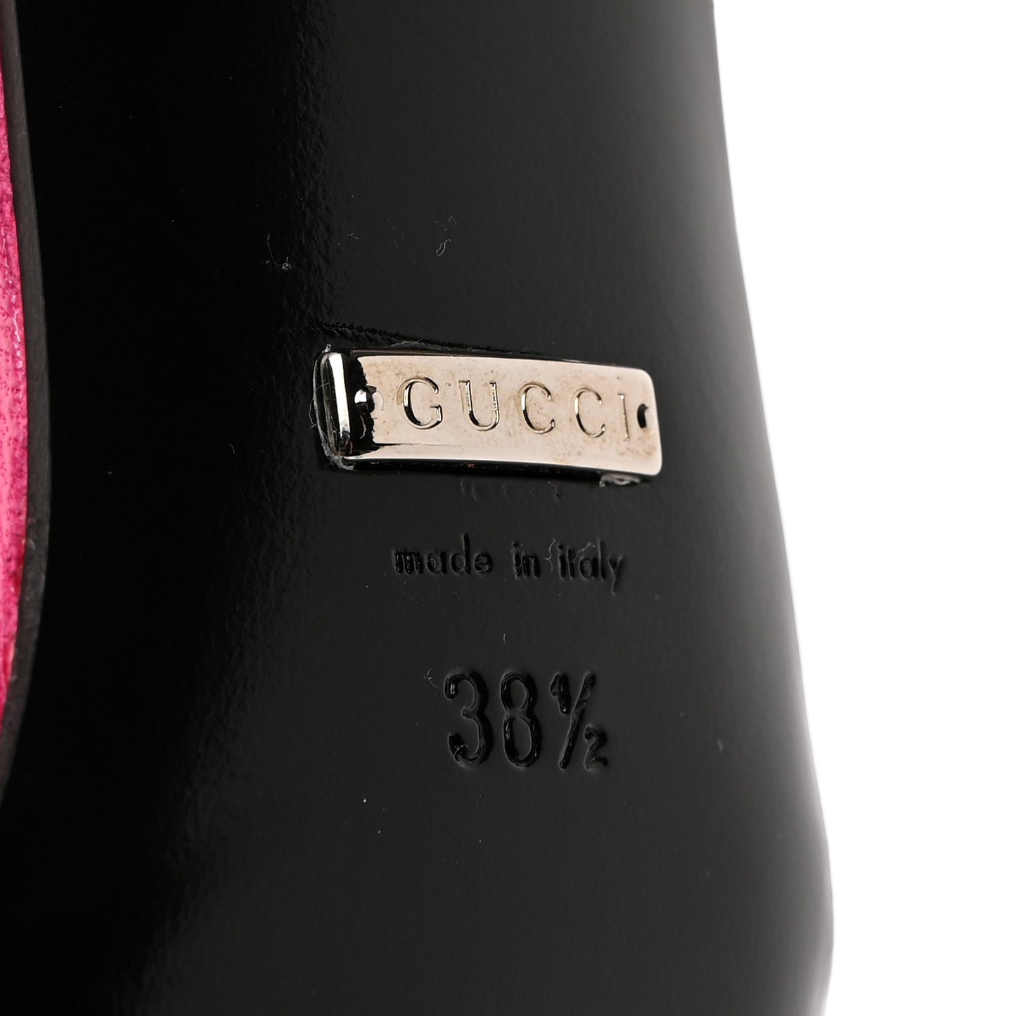 Tela Retino Nappa Charlotte Crystal GG Monogram Square G 75mm Slingback Pumps 38.5 Bright Bouganville Fairy Fucsia