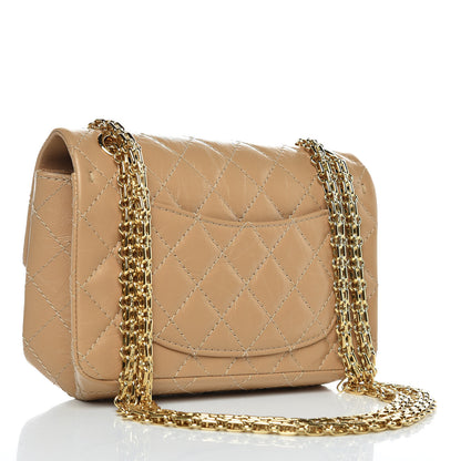 Chanel Aged Calfskin Quilted 2.55 Reissue Mini Flap Beige 3 of 10