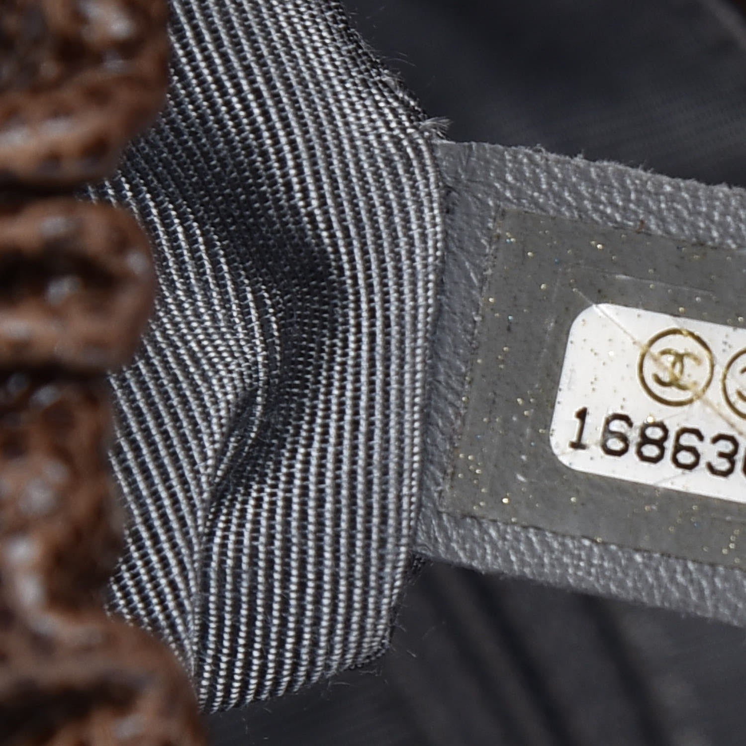 Chanel Caviar Quilted Medium Elastic Flap Brown 7 of 9