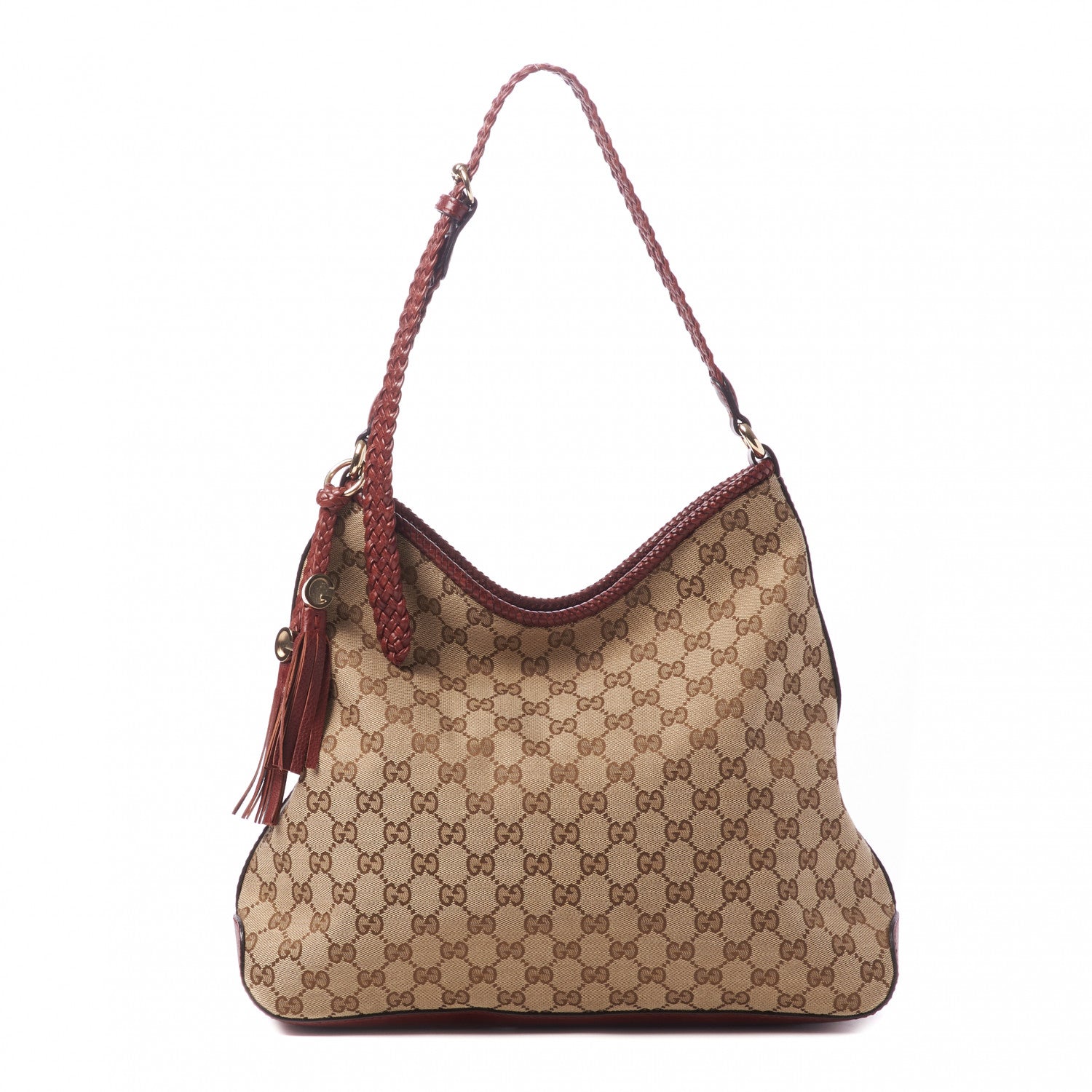 Gucci Monogram Medium Marrakech Hobo Red 1 of 9