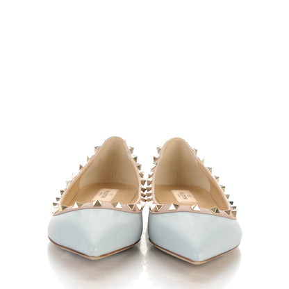 Valentino Garavani Calfskin Nappa Rockstud Ballerina Flats 40 Sky Sorbet Poudre 2 of 7