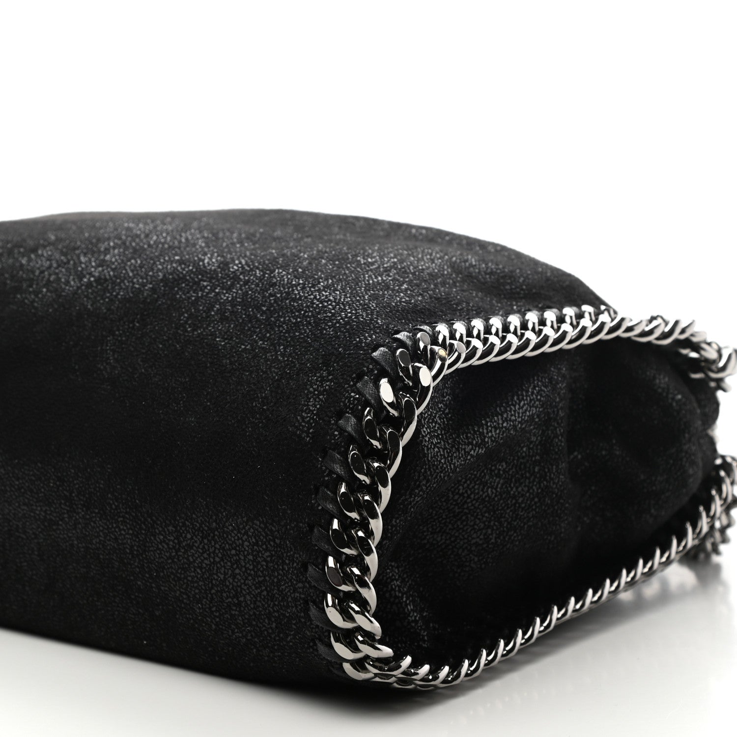 Stella McCartney Shaggy Deer Mini Falabella Fold Over Tote Black 11 of 11