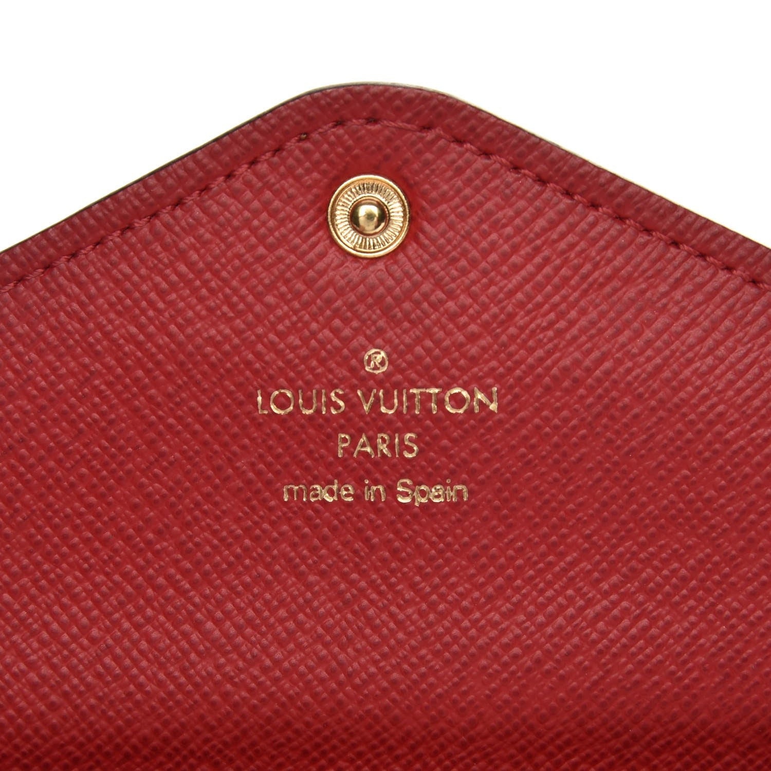 Louis Vuitton Damier Ebene Josephine Wallet Red 6 of 9