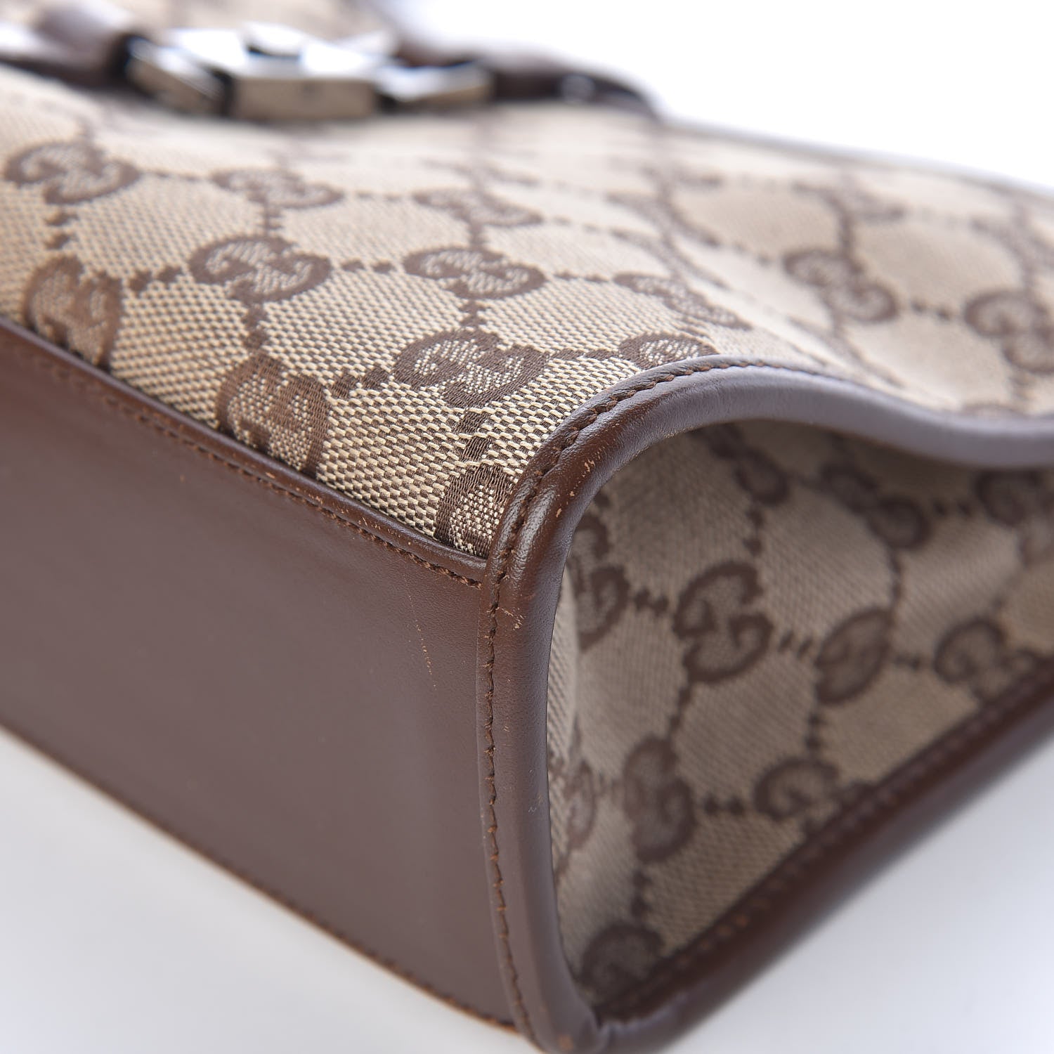 Gucci Monogram Small Bardot Brown 10 of 12