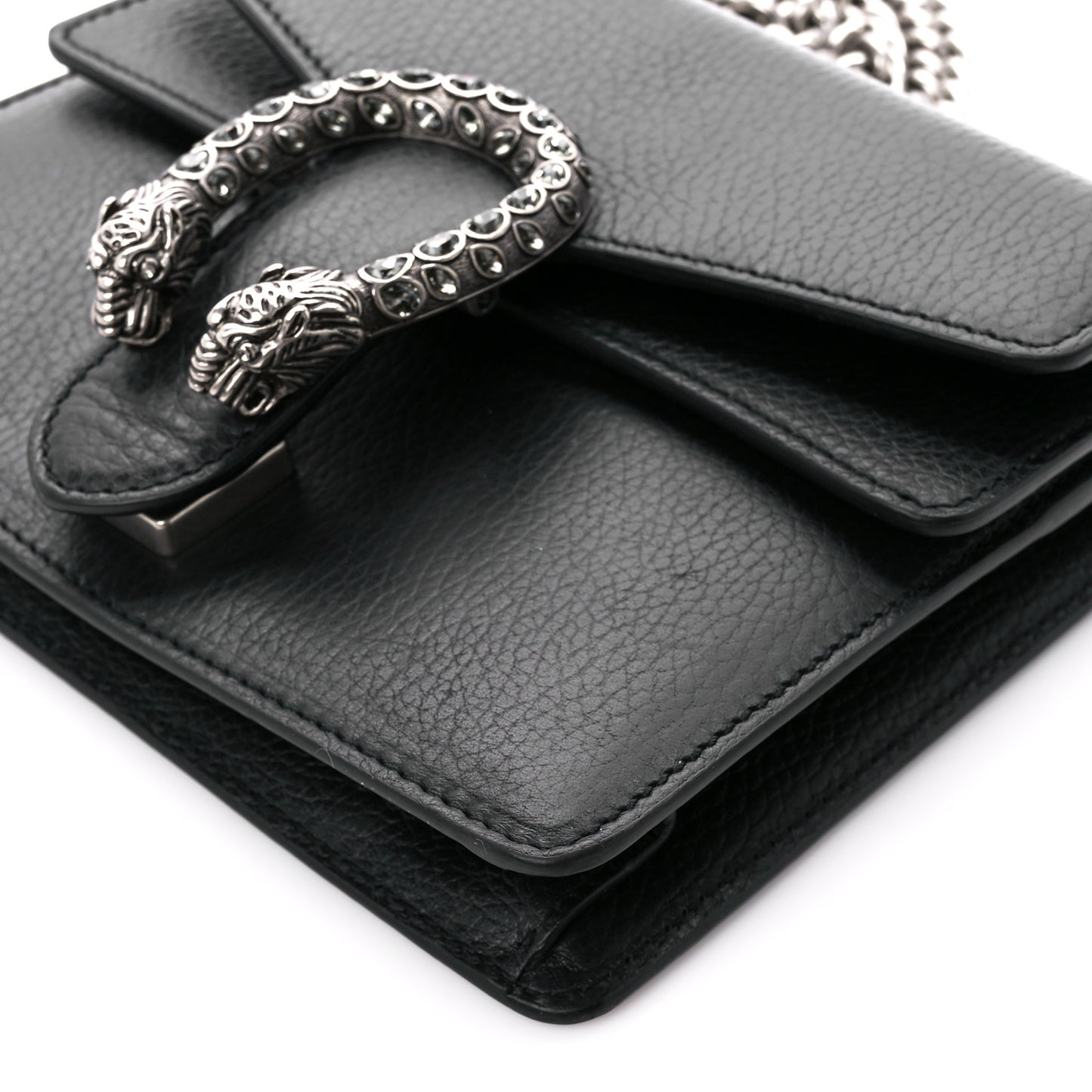 Calfskin Mini Dionysus Shoulder Bag Black