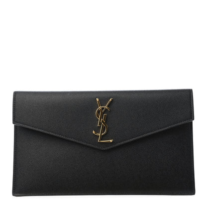Saint Laurent Grain De Poudre Uptown Pouch Black 1 of 7
