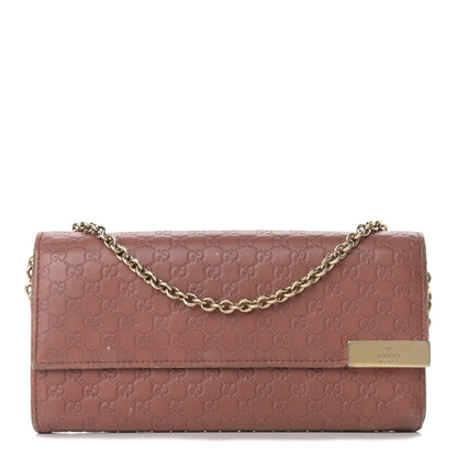 Gucci Guccissima Dice Chain Wallet Nude Pink 1 of 11
