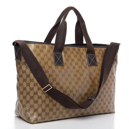 Gucci Crystal Monogram Travel Bag Dark Brown 4 of 13