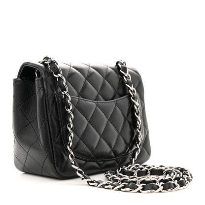Chanel Lambskin Quilted Mini Square Flap Black 3 of 10