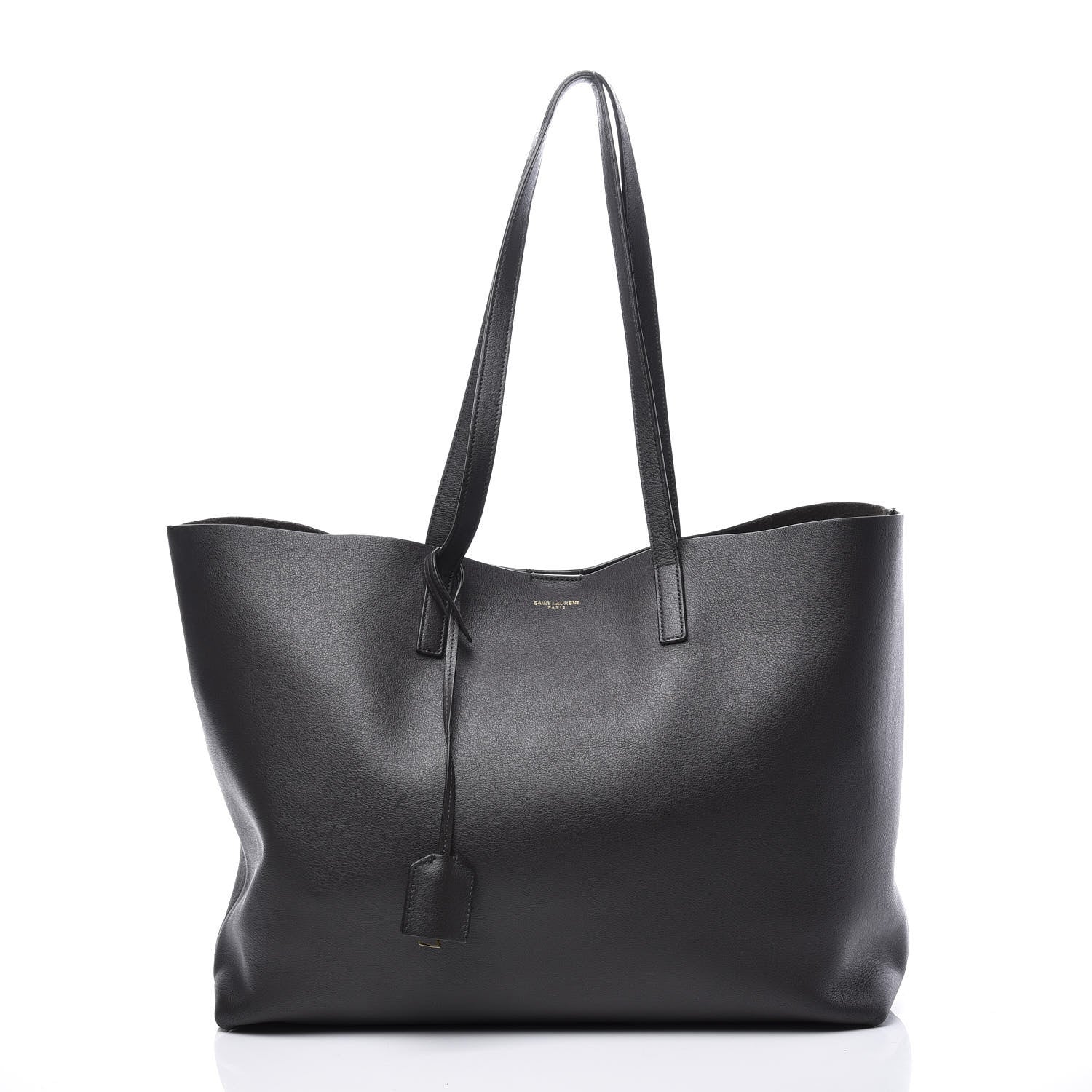 Saint Laurent Calfskin Large Shopping Tote Black 2 of 12