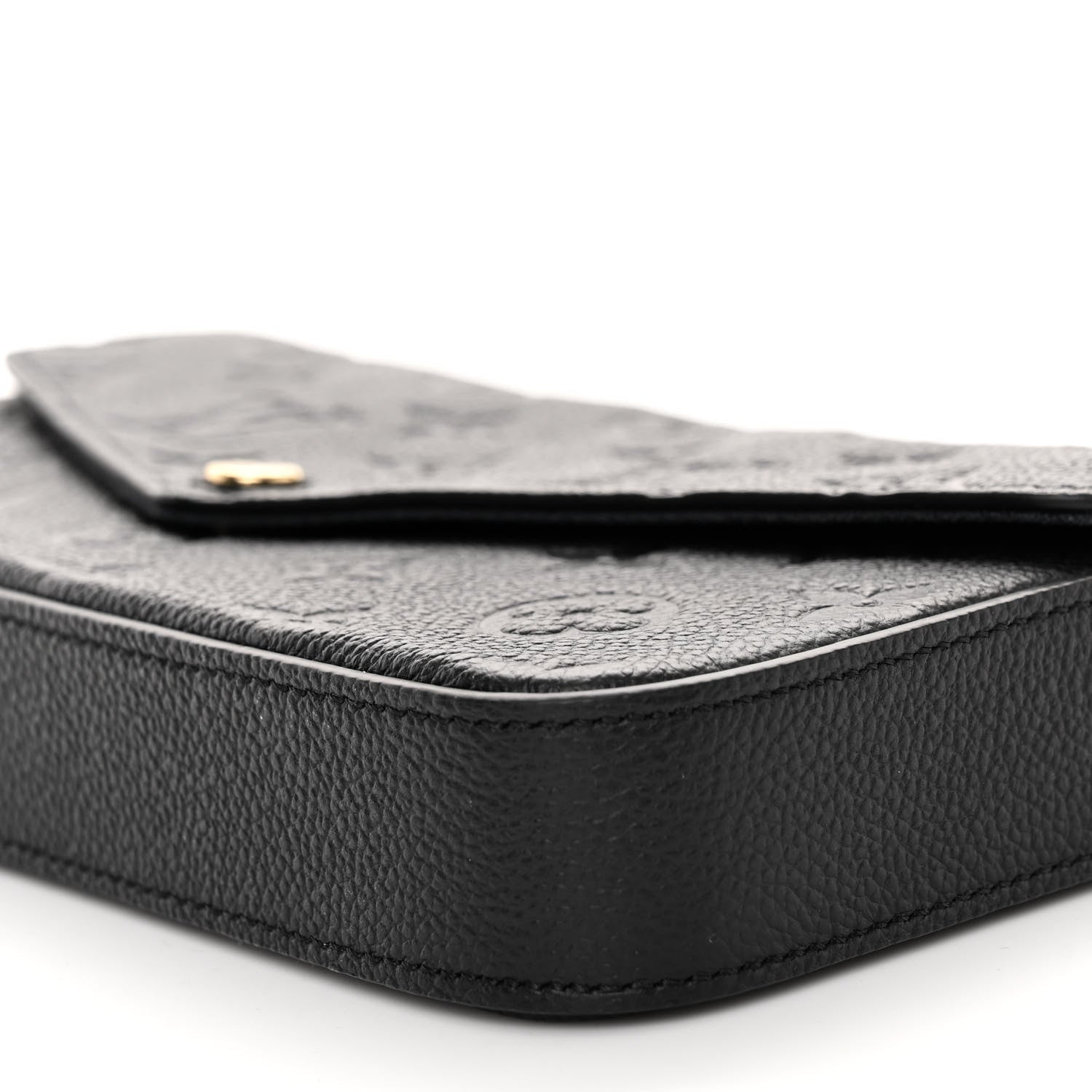 Louis Vuitton LOUIS VUITTON Empreinte Pochette Felicie Chain Wallet Black 10 of 10