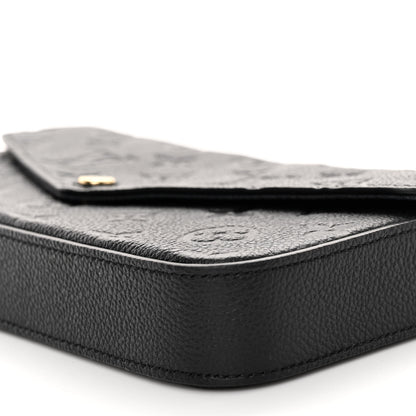 Louis Vuitton LOUIS VUITTON Empreinte Pochette Felicie Chain Wallet Black 10 of 10