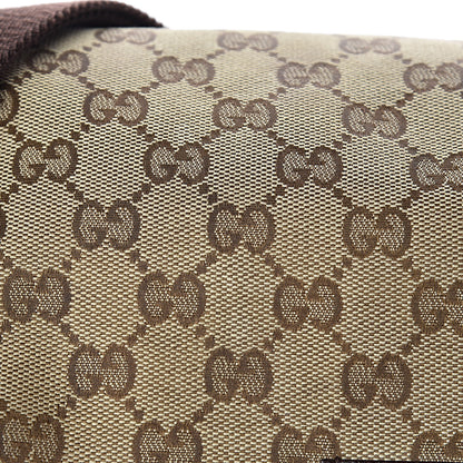 Gucci Monogram Natural Pigskin Large Diaper Bag Beige Ebony Cocoa Dark Chocolate 10 of 29