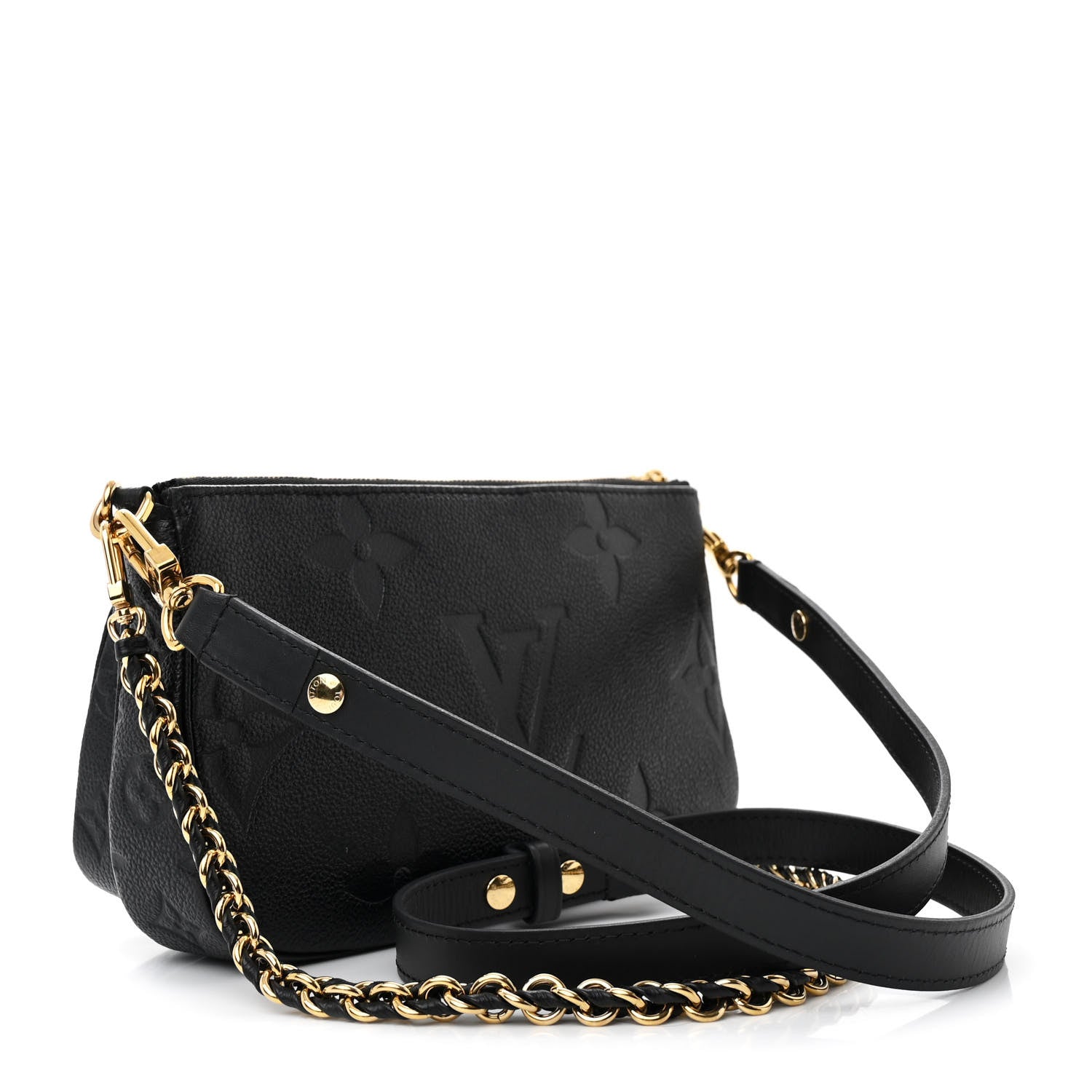 Louis Vuitton Empreinte Monogram Giant Multi Pochette Accessories Black 3 of 10