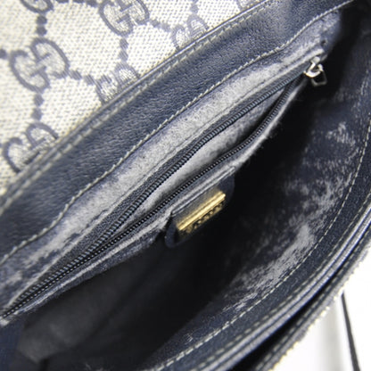 Gucci Monogram Shoulder Bag Navy Blue 7 of 10
