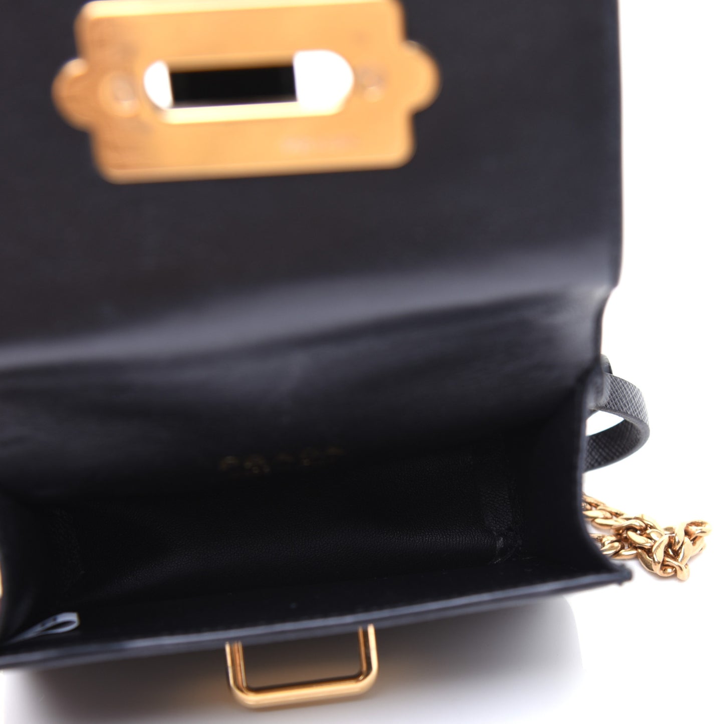 Saffiano Astrology Mini Cahier Bag Black