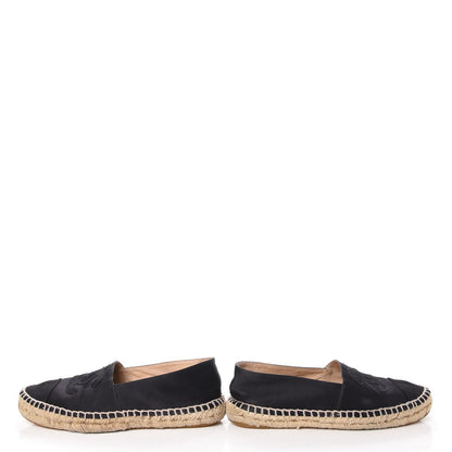 Chanel Satin CC Espadrilles 41 Black 5 of 11