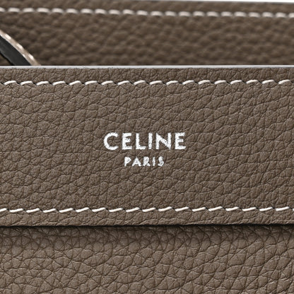 Celine Drummed Calfskin Nano Luggage Souris 6 of 11