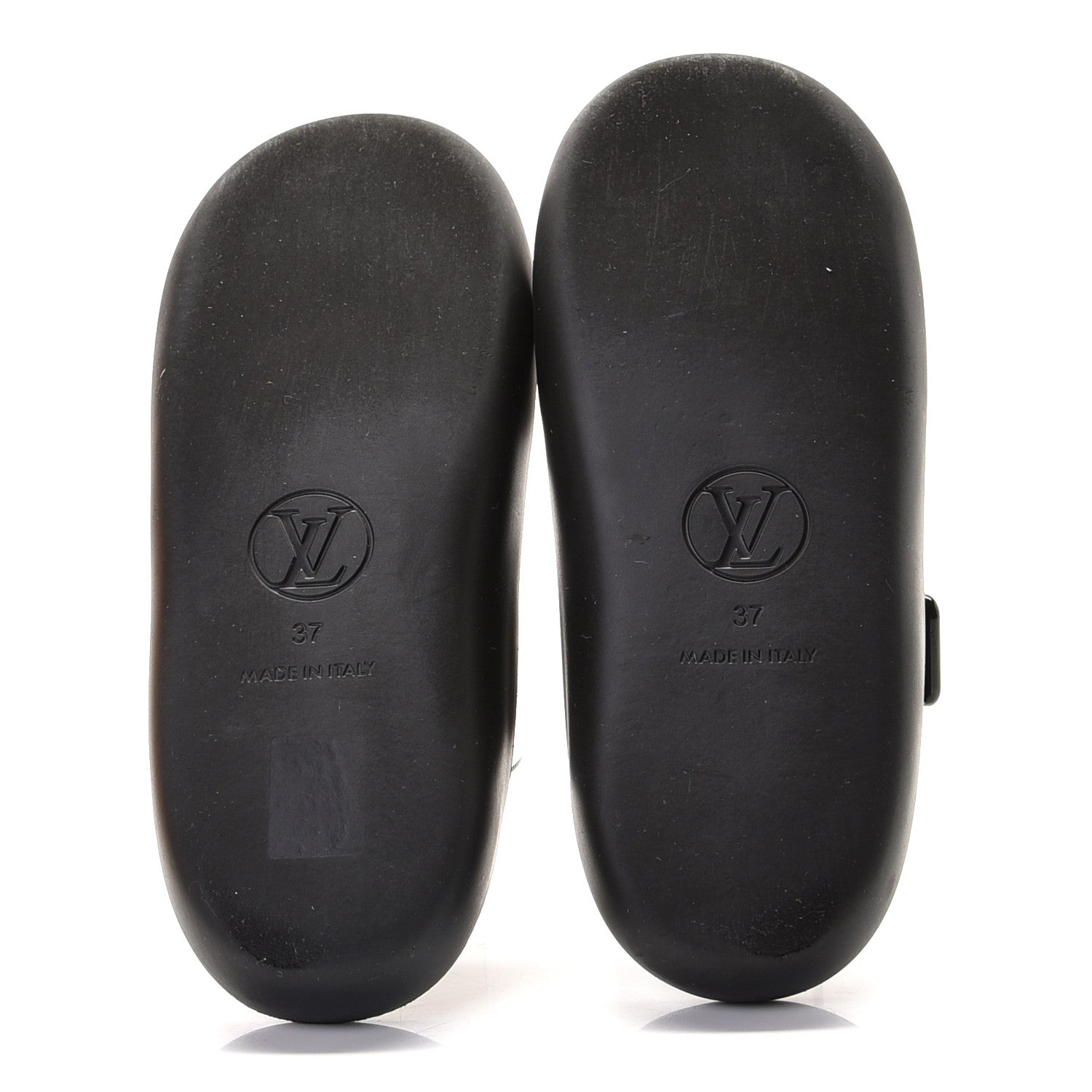 Louis Vuitton Monogram Sunbath Flat Mule Sandals 37 Black 9 of 12