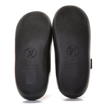 Louis Vuitton Monogram Sunbath Flat Mule Sandals 37 Black 9 of 12