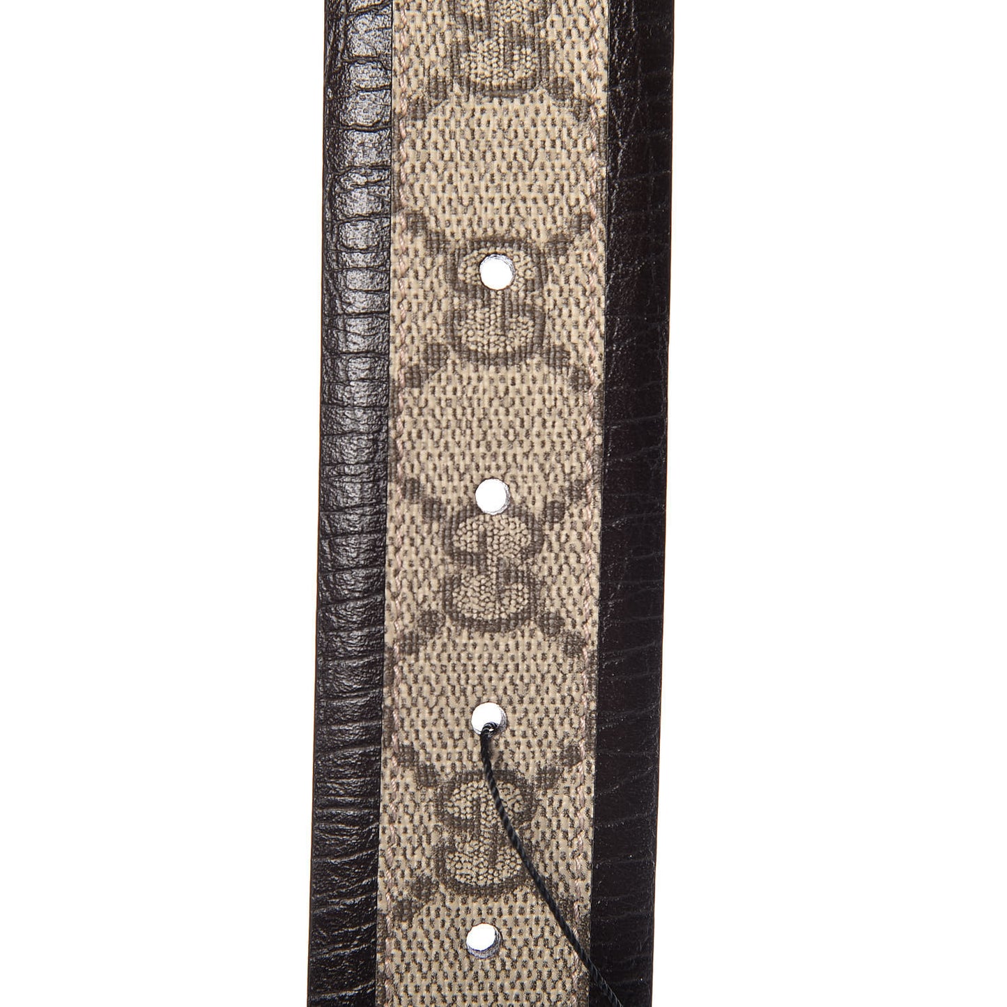 GG Supreme Monogram Niagara Lux Calfskin Interlocking G 40mm Belt 100 40 Beige Ebony Cocoa