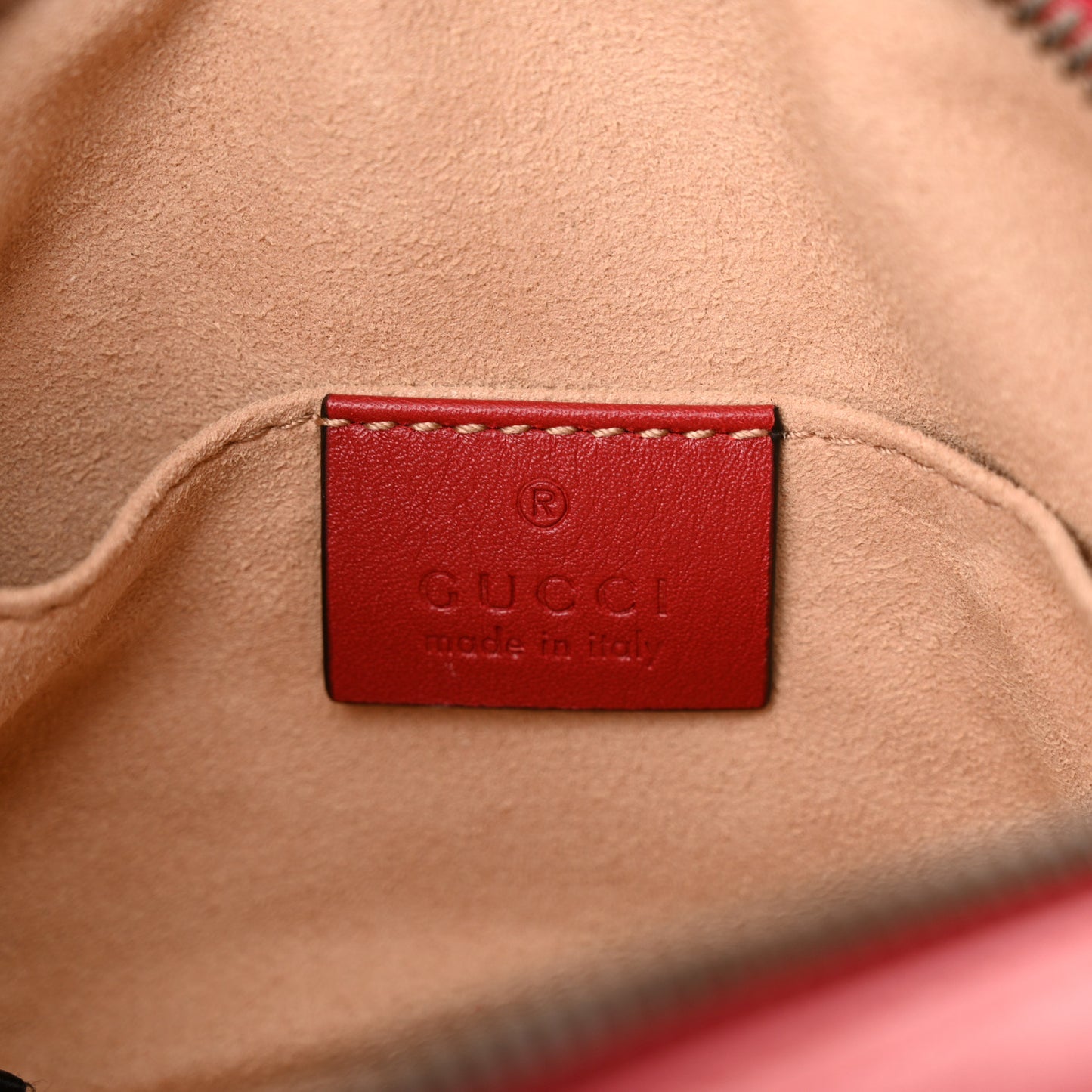 Calfskin Matelasse GG Marmont Belt Bag 75 30 Hibiscus Red