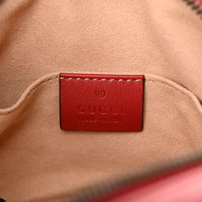 Gucci Calfskin Matelasse GG Marmont Belt Bag 75 30 Hibiscus Red 6 of 12