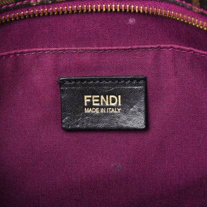 Fendi Zucca Spalmati Ladybug Print Mini Roll Tote Tobacco Pink 6 of 11