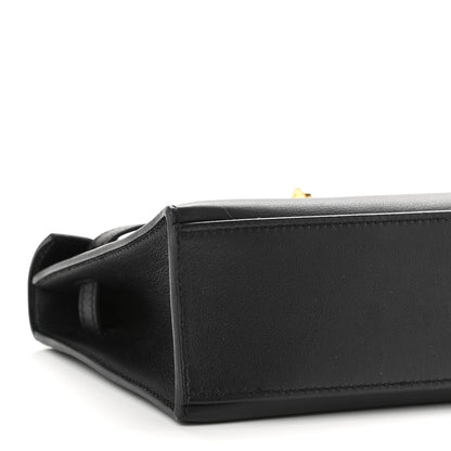 Hermes Swift Kelly Pochette Clutch Black 8 of 9