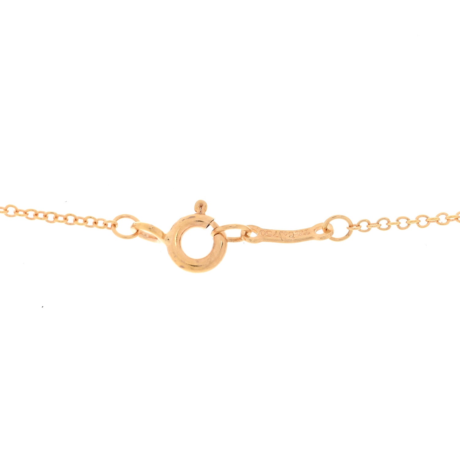 Tiffany 18K Rose Gold Diamond Paloma's Graffiti Kiss Pendant Necklace 4 of 4