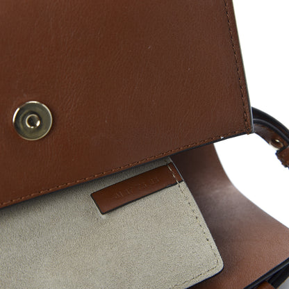 Chloe Suede Calfskin Mini Faye Shoulder Bag Tobacco 8 of 10