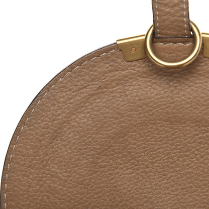 Chloe Calfskin Mini Marcie Round Crossbody Bag Nut 13 of 13