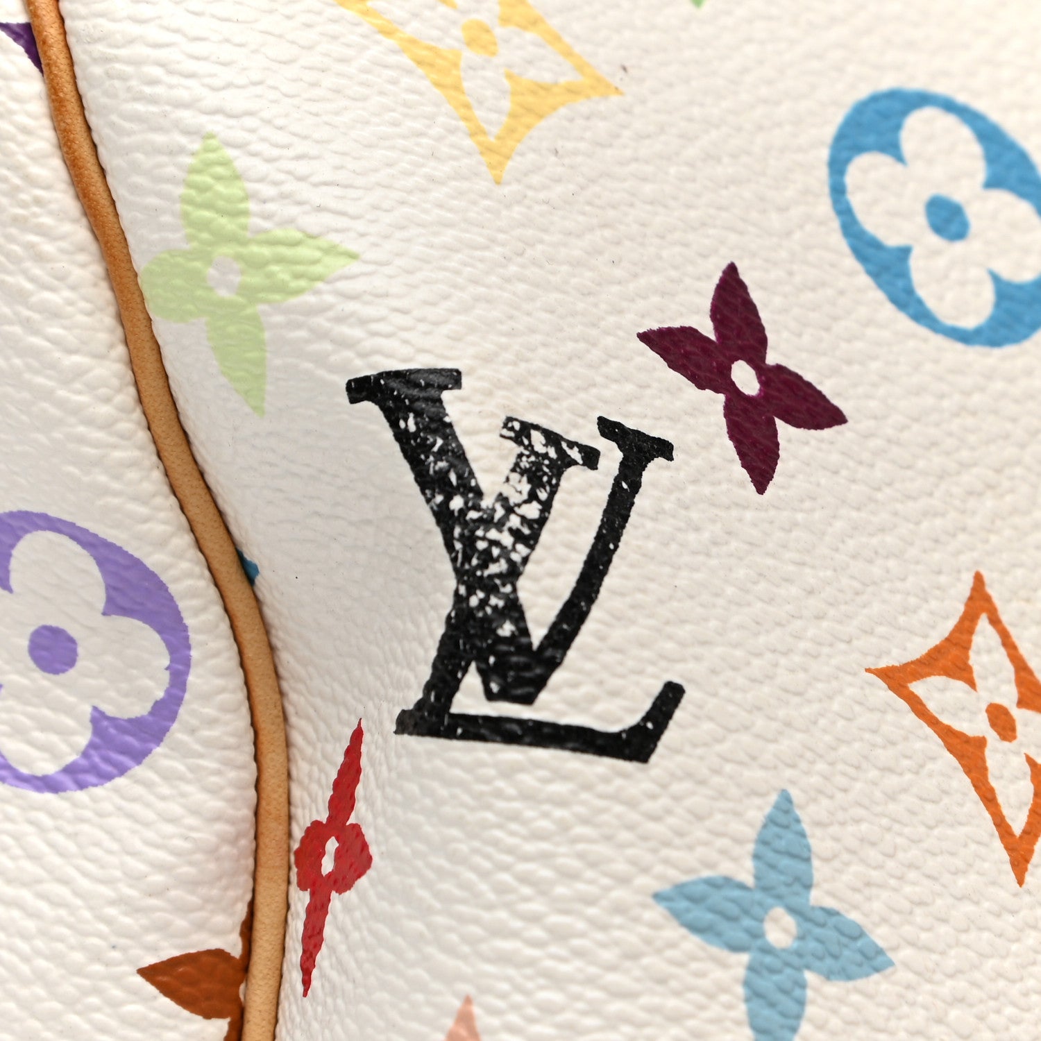 Louis Vuitton Monogram Multicolor Keepall 45 White 13 of 23