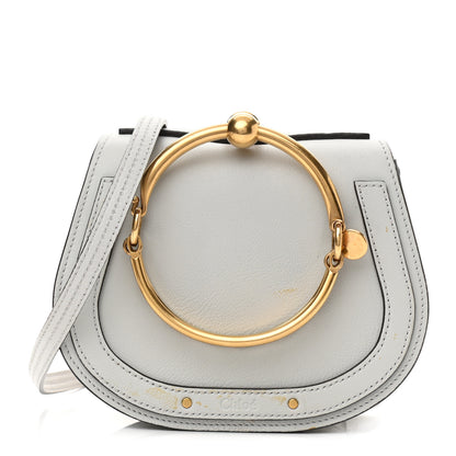 Chloe Calfskin Suede Small Nile Bracelet Bag Airy Grey 1 of 10