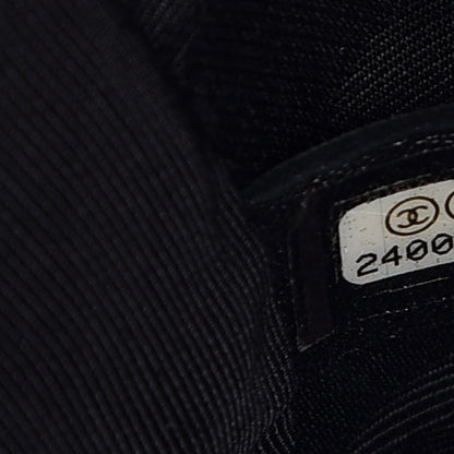 Chanel Calfskin Studded Chevron Quilted Medium Wars Flap Black 7 of 8