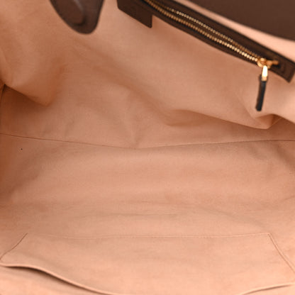 Gucci GG Supreme Monogram Textured Calfskin Web Medium Ophidia Shopping Tote Beige Ebony New Acero 5 of 11