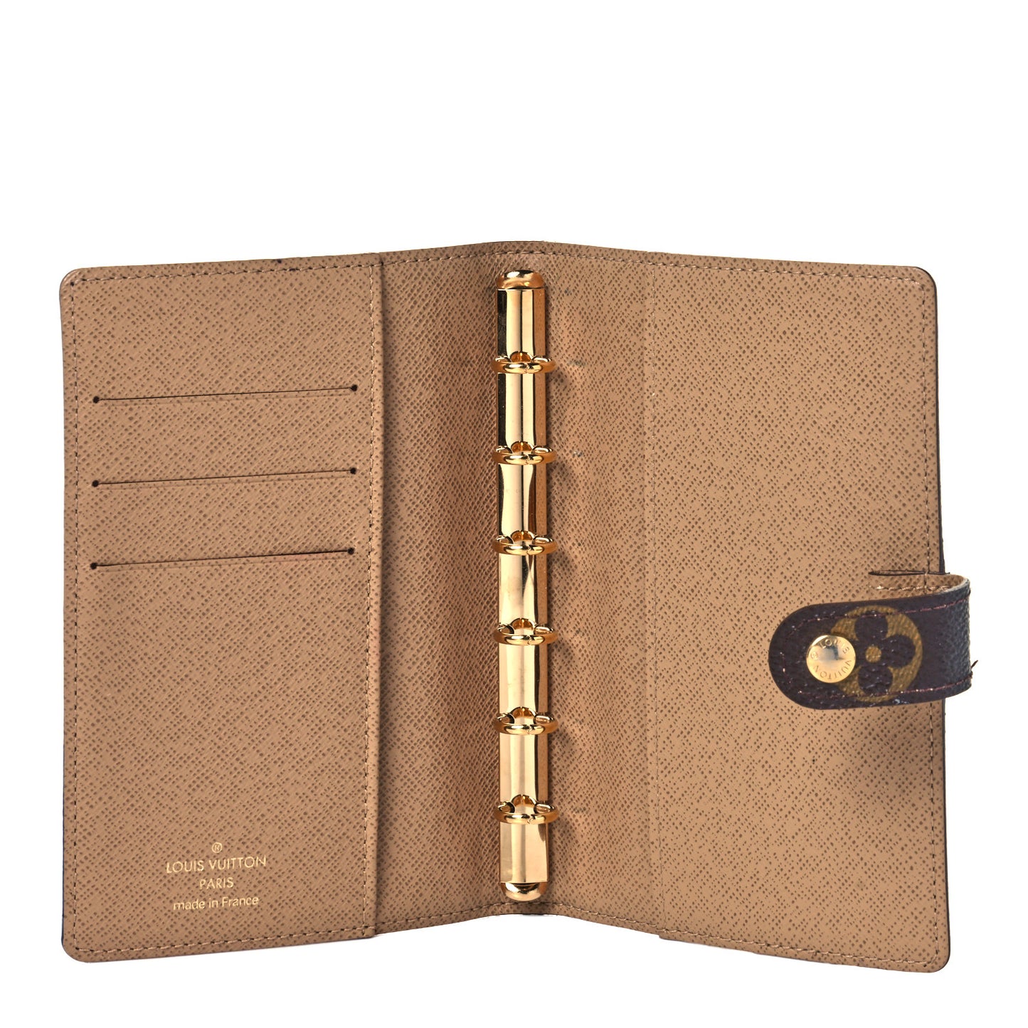 Monogram Complice Trunks and Bags Small Ring Agenda Cover Beige
