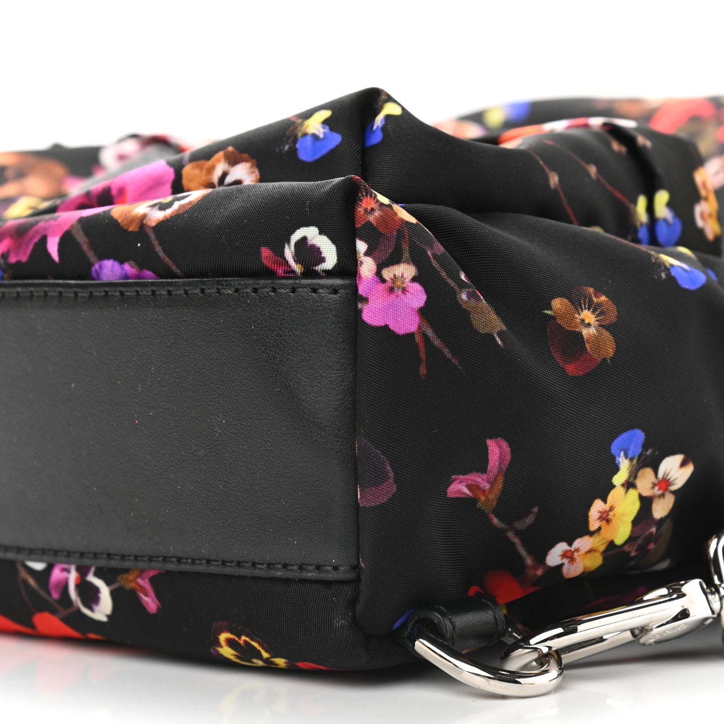 Tech Twill Nylon Pansy Print Nano Backpack Multicolor