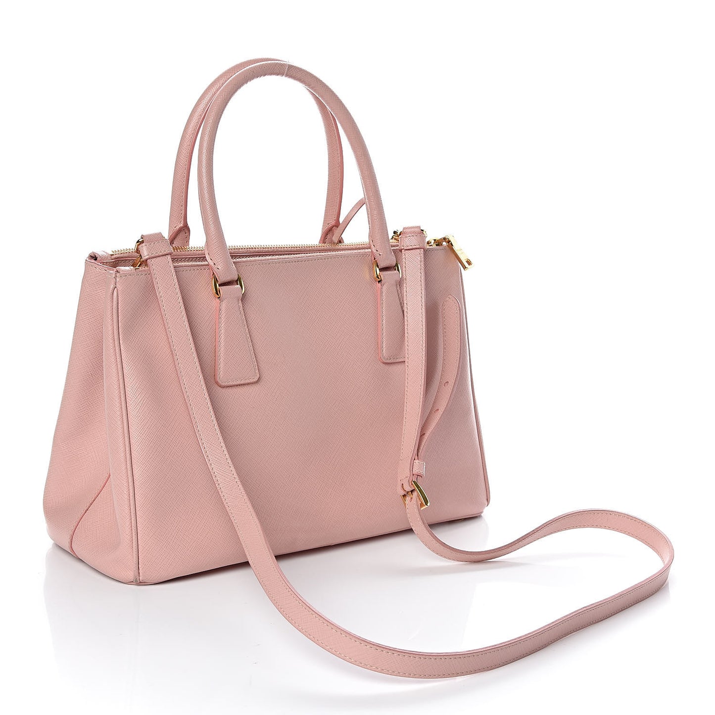 Saffiano Small Galleria Double Zip Tote Orchidea