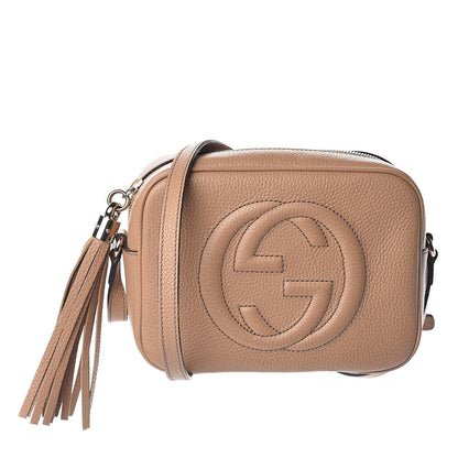 Gucci Pebbled Calfskin Small Soho Disco Bag Rose Beige 1 of 10